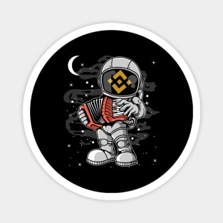 Astronaut Accordion Binance BNB Coin To The Moon Crypto Token Cryptocurrency Blockchain Wallet Birthday Gift For Men Women Kids Magnet
